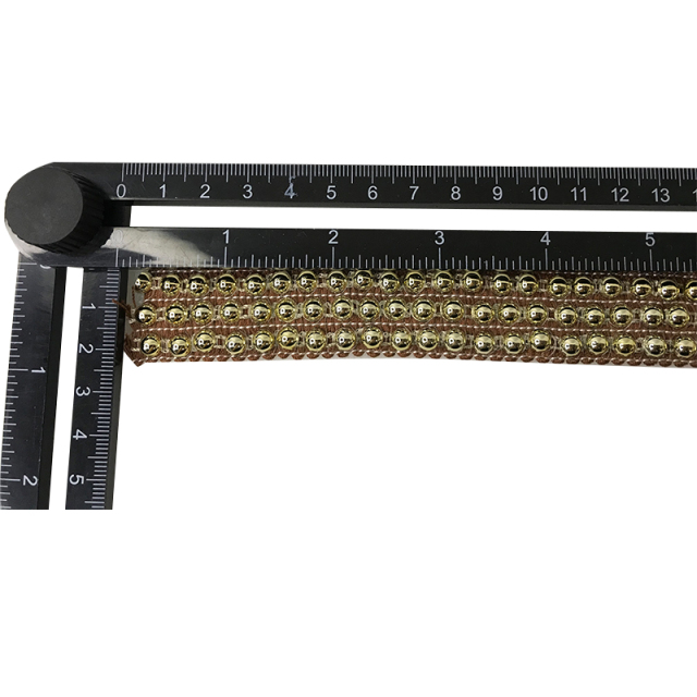 Custom new vamp accessories PP grass woven PU hand nailed beads female sandal face semi-finished accessories wholesale processing