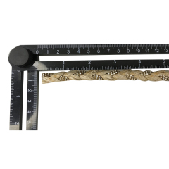 Custom new vamp accessories PP grass woven PU hand nailed beads female sandal face semi-finished accessories wholesale processing