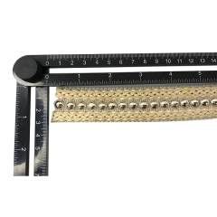 Custom new vamp accessories PP grass woven PU hand nailed beads female sandal face semi-finished accessories wholesale processing