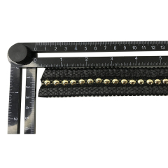 Custom new vamp accessories PP grass woven PU hand nailed beads female sandal face semi-finished accessories wholesale processing