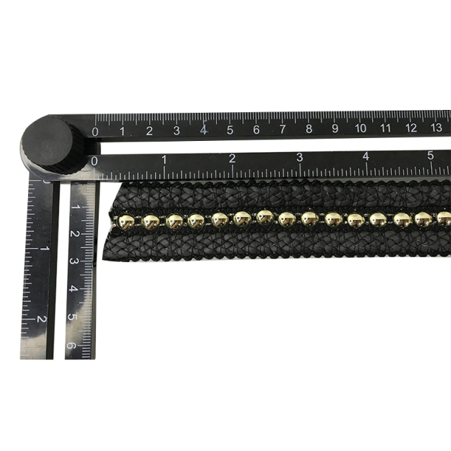 Custom new vamp accessories PP grass woven PU hand nailed beads female sandal face semi-finished accessories wholesale processing