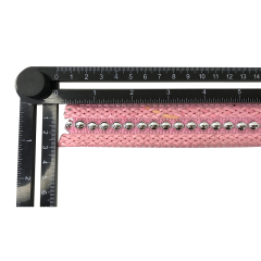 Custom new vamp accessories PP grass woven PU hand nailed beads female sandal face semi-finished accessories wholesale processing