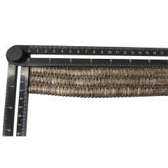 Custom new vamp accessories PP grass woven PU hand nailed beads female sandal face semi-finished accessories wholesale processing