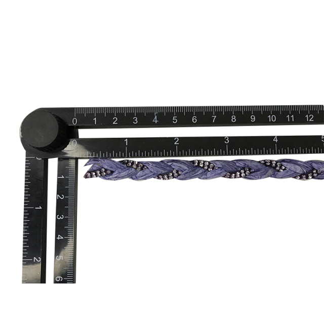 Custom new vamp accessories PP grass woven PU hand nailed beads female sandal face semi-finished accessories wholesale processing