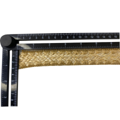 Custom new vamp accessories PP grass woven PU hand nailed beads female sandal face semi-finished accessories wholesale processing