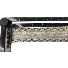 Custom new vamp accessories PP grass woven PU hand nailed beads female sandal face semi-finished accessories wholesale processing