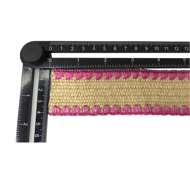 Custom new vamp accessories PP grass woven PU hand nailed beads female sandal face semi-finished accessories wholesale processing