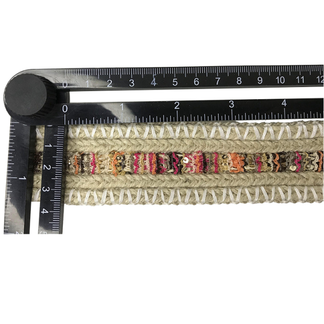 Custom new vamp accessories PP grass woven PU hand nailed beads female sandal face semi-finished accessories wholesale processing