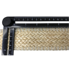 Custom new vamp accessories PP grass woven PU hand nailed beads female sandal face semi-finished accessories wholesale processing