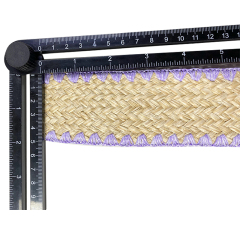 Custom new vamp accessories PP grass woven PU hand nailed beads female sandal face semi-finished accessories wholesale processing