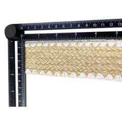 Custom new vamp accessories PP grass woven PU hand nailed beads female sandal face semi-finished accessories wholesale processing