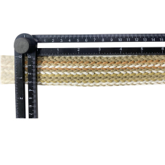 Custom new vamp accessories PP grass woven PU hand nailed beads female sandal face semi-finished accessories wholesale processing