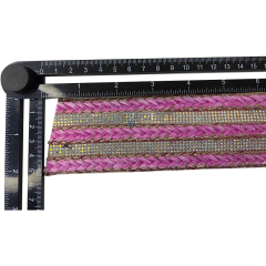 Custom new vamp accessories PP grass woven PU hand nailed beads female sandal face semi-finished accessories wholesale processing