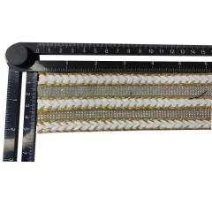 Custom new vamp accessories PP grass woven PU hand nailed beads female sandal face semi-finished accessories wholesale processing