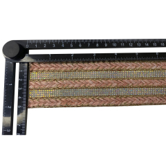 Custom new vamp accessories PP grass woven PU hand nailed beads female sandal face semi-finished accessories wholesale processing