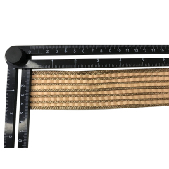 Custom new vamp accessories PP grass woven PU hand nailed beads female sandal face semi-finished accessories wholesale processing