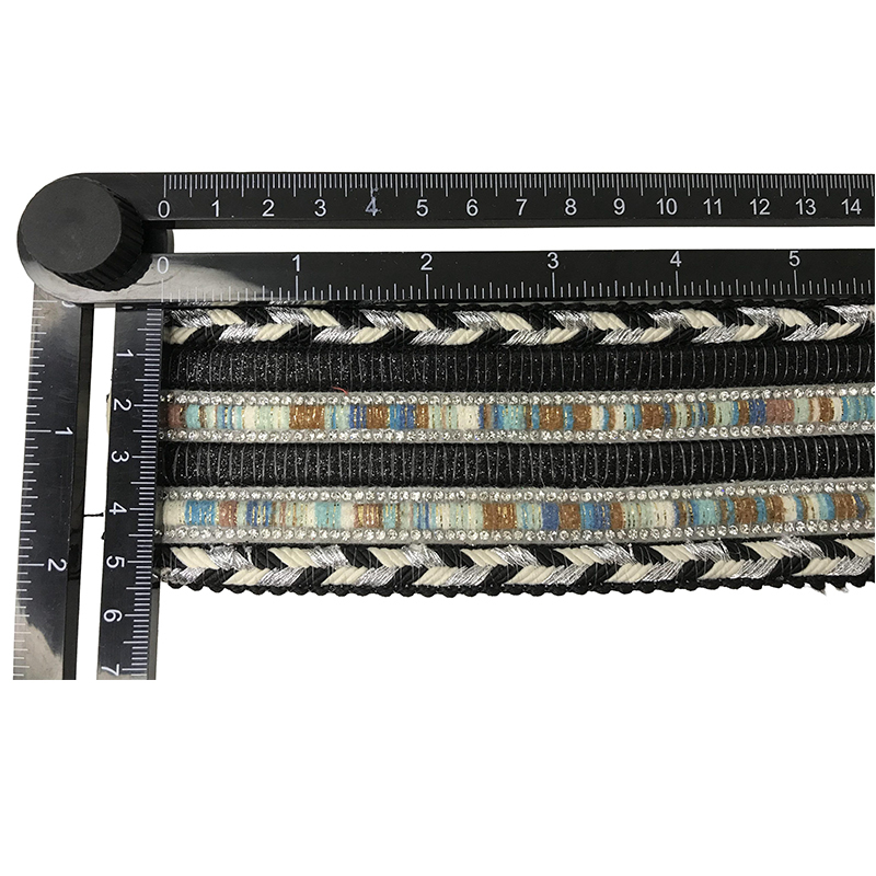Custom new vamp accessories PP grass woven PU hand nailed beads female sandal face semi-finished accessories wholesale processing