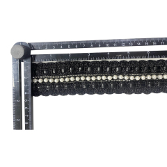 Custom new vamp accessories PP grass woven PU hand nailed beads female sandal face semi-finished accessories wholesale processing