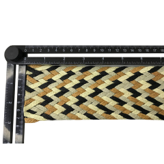Custom new vamp accessories PP grass woven PU hand nailed beads female sandal face semi-finished accessories wholesale processing