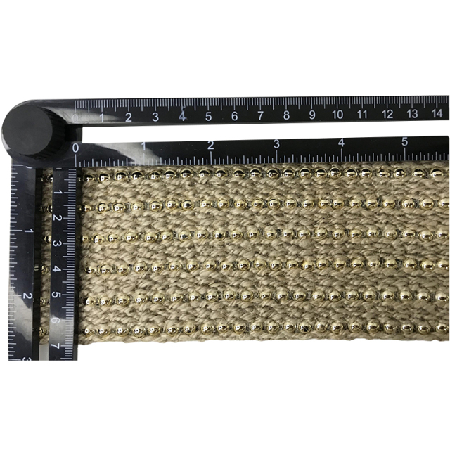 Custom new vamp accessories PP grass woven PU hand nailed beads female sandal face semi-finished accessories wholesale processing