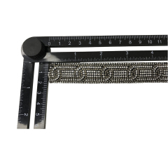 Custom new vamp accessories PU draw rope braided hand nailed bead female sandal face semi-finished accessories wholesale processing