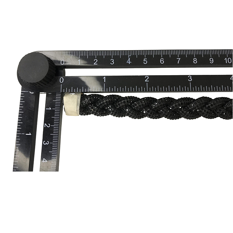Custom new vamp accessories PU draw rope braided hand nailed bead female sandal face semi-finished accessories wholesale processing