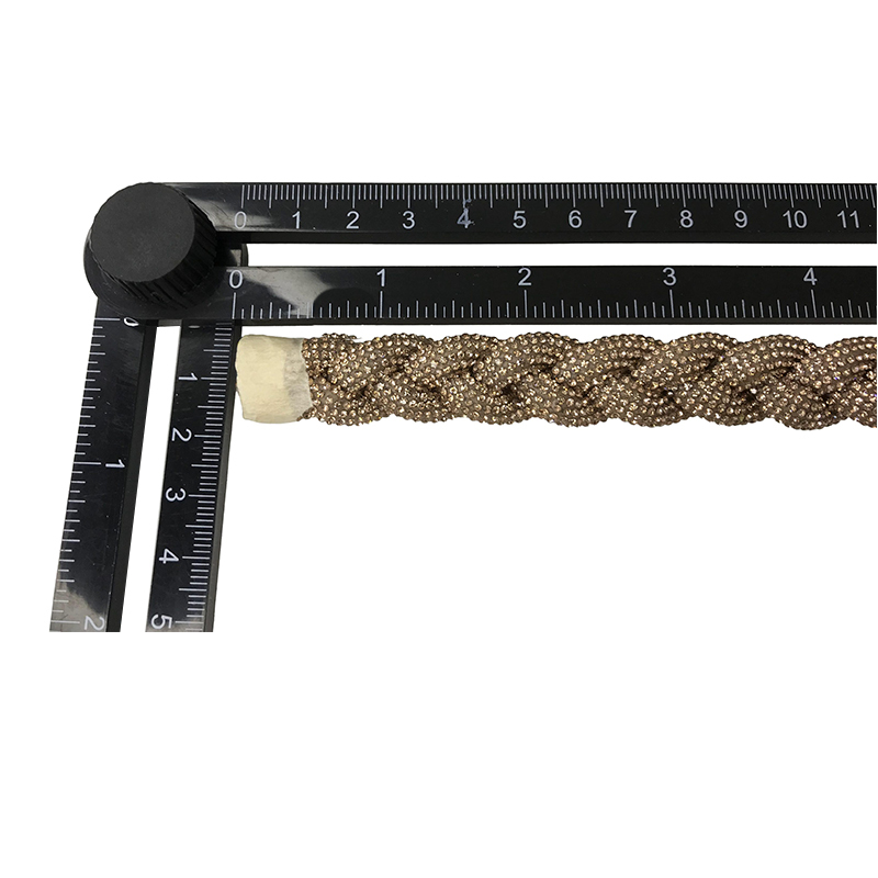 Custom new vamp accessories PU draw rope braided hand nailed bead female sandal face semi-finished accessories wholesale processing