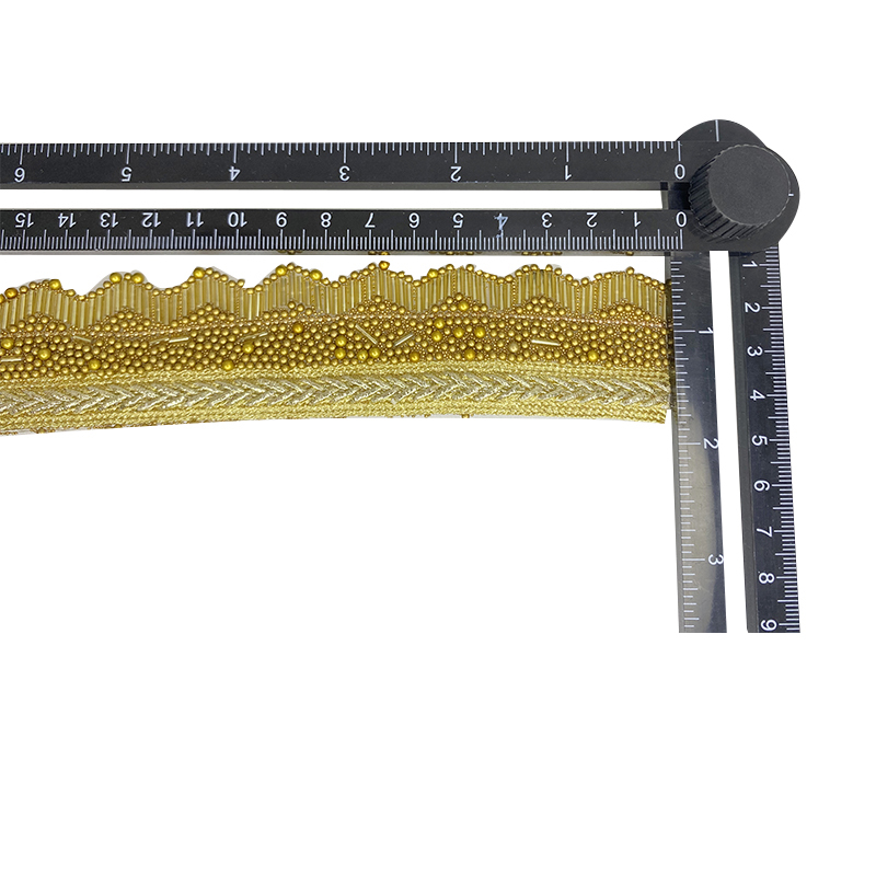 Custom new vamp accessories PU draw rope braided hand nailed bead female sandal face semi-finished accessories wholesale processing