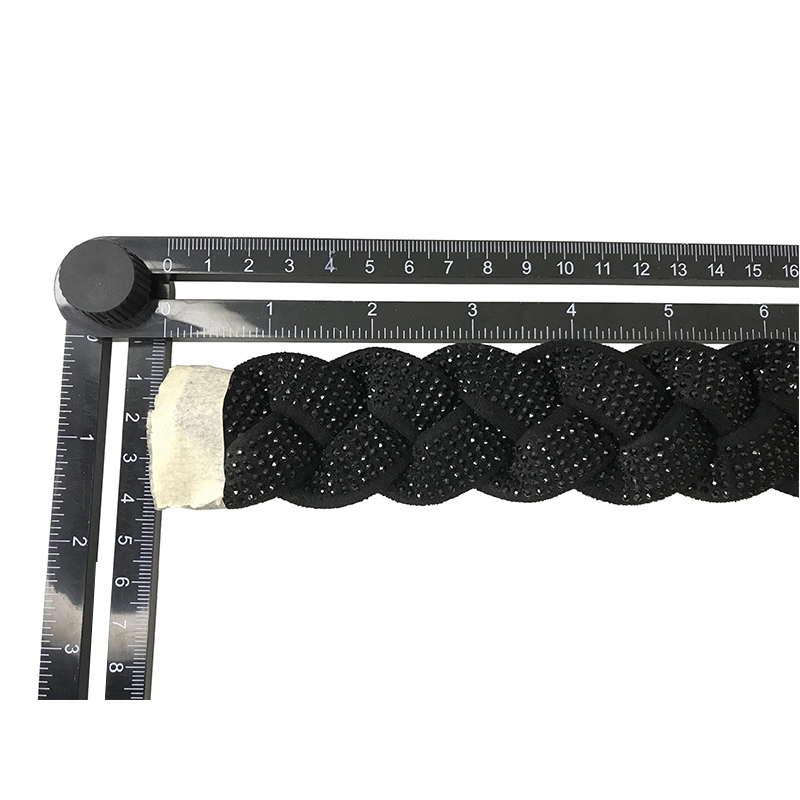 Custom new vamp accessories PU draw rope braided hand nailed bead female sandal face semi-finished accessories wholesale processing