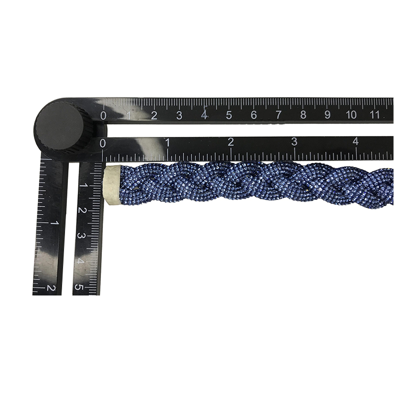 Custom new vamp accessories PU draw rope braided hand nailed bead female sandal face semi-finished accessories wholesale processing