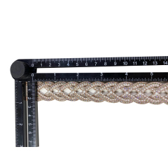 Custom new vamp accessories PU draw rope braided hand nailed bead female sandal face semi-finished accessories wholesale processing