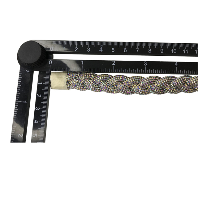Custom new vamp accessories PU draw rope braided hand nailed bead female sandal face semi-finished accessories wholesale processing