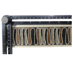Custom new vamp accessories PU draw rope braided hand nailed bead female sandal face semi-finished accessories wholesale processing