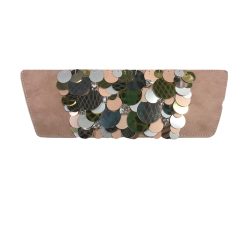 Custom new vamp accessories PP grass woven PU hand nailed beads female sandal face semi-finished accessories wholesale processing