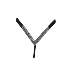 Custom vamp jewelry PU flannel laser hot drill hand nailed bead female sandal face semi-finished processing accessories wholesale