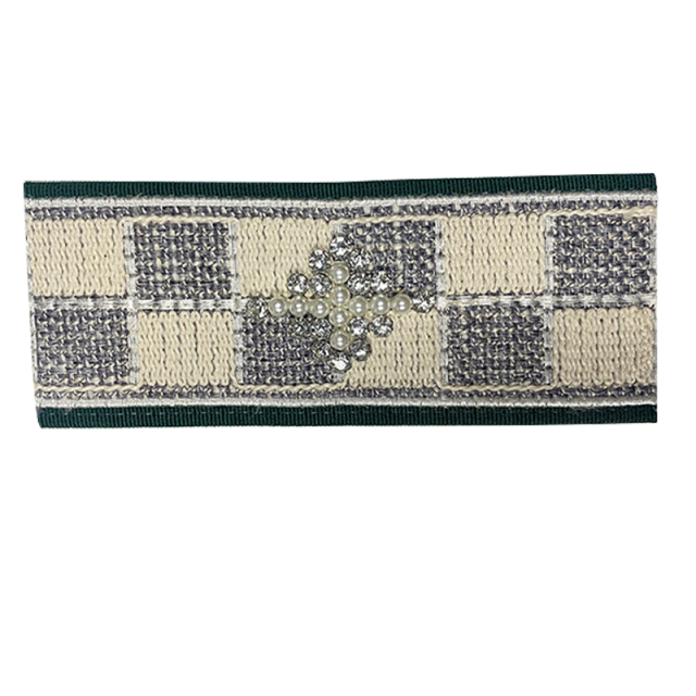 Custom new vamp accessories twine braided PU hand nailed beads female sandal face semi-finished accessories wholesale processing