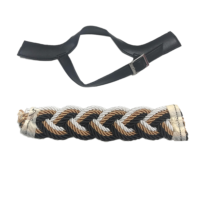 Custom vamp accessories embroidery rope embroidery weaving hand nailed beads female sandal face semi-finished accessories wholesale processing