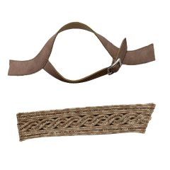 Custom vamp accessories embroidery rope embroidery weaving hand nailed beads female sandal face semi-finished accessories wholesale processing