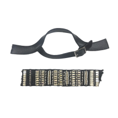 Custom vamp accessories embroidery rope embroidery weaving hand nailed beads female sandal face semi-finished accessories wholesale processing