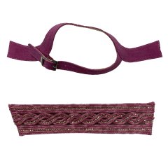 Custom vamp accessories embroidery rope embroidery weaving hand nailed beads female sandal face semi-finished accessories wholesale processing