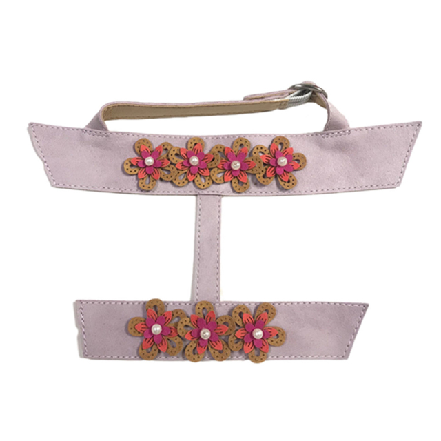 Customized new vamp accessories twine braided PU embroidery rope embroidery women sandal face semi-finished accessories wholesale processing