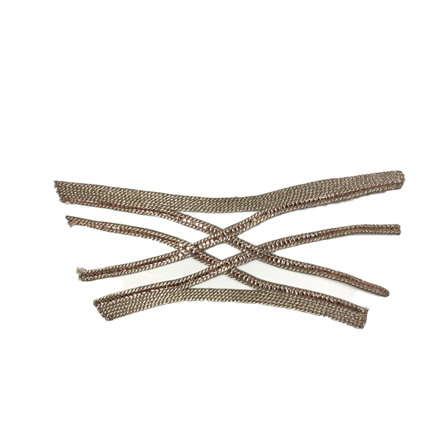 Customized new vamp accessories twine braided PU embroidery rope embroidery women sandal face semi-finished accessories wholesale processing