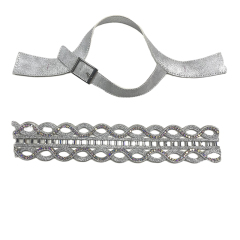 Custom vamp accessories PU strand rope braided hand nail female sandal face semi-finished accessories wholesale processing