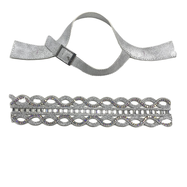 Custom vamp accessories PU strand rope braided hand nail female sandal face semi-finished accessories wholesale processing