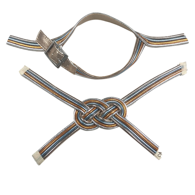 Custom new vamp accessories PP straw strand rope weaving hand nailed beads female sandal face semi-finished accessories wholesale processing