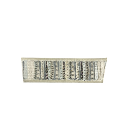 Custom new vamp accessories PP grass woven PU hand nailed beads female sandal face semi-finished accessories wholesale processing