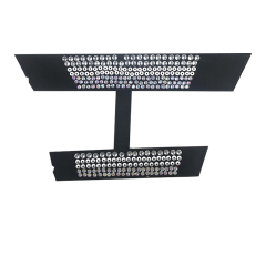 Custom vamp jewelry PU flannel laser hot drill hand nailed bead female sandal face semi-finished processing accessories wholesale