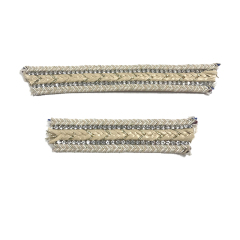Custom new vamp accessories PP straw strand rope weaving hand nailed beads female sandal face semi-finished accessories wholesale processing