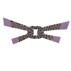 Custom vamp accessories PU laser back glue hot drill manual point drill female sandal face semi-finished accessories wholesale processing