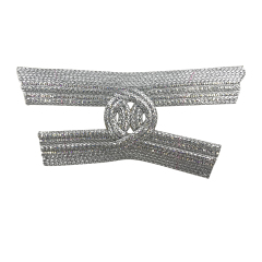 Custom new vamp accessories PP straw strand rope weaving hand nailed beads female sandal face semi-finished accessories wholesale processing